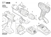 Bosch 3 601 JA8 301 Gsr 1800-Li Cordless Drill Driver 18 V / Eu Spare Parts